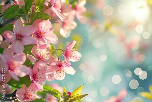 A close-up view of a bunch of flowers growing on a tree. This image captures the beauty of nature in a vibrant and colorful display. Perfect for adding a touch of freshness to any design or project