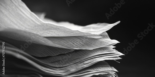 A stack of newspapers neatly arranged on top of a table. Suitable for news articles, journalism, or media-related concepts