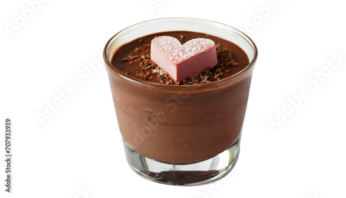 Sweet Embrace: Decadent Valentine's Delight with Silky Chocolate Mousse