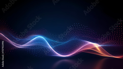 3D rendering, abstract geometric background, futuristic technology lines background and light effects