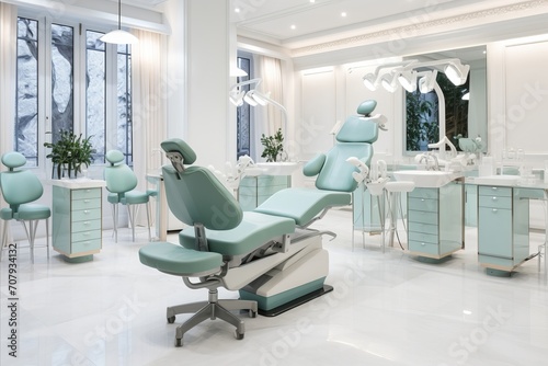 Modern Dental Office. Comfortable and Professional Environment with Bright Colors