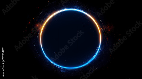 3D rendering, abstract geometric background, futuristic technology lines background and light effects
