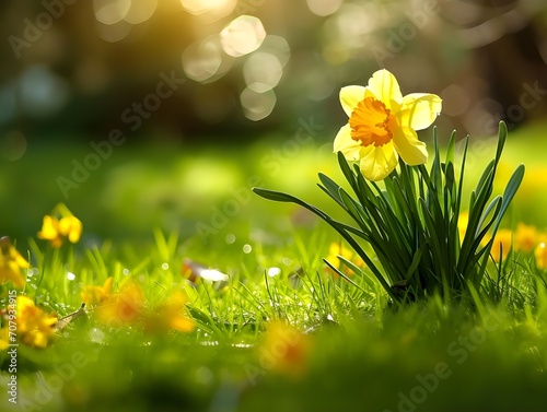 flower, spring, daffodil, yellow, narcissus, daffodils