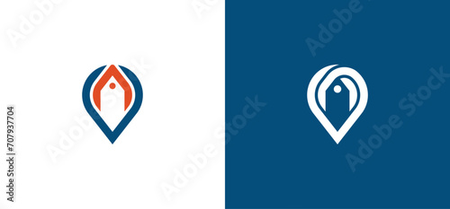 Coupon Pin Price Tag  Logo Concept sign icon symbol Element Design. Discount, Store, Offer, Shop Logotype. Vector illustration template