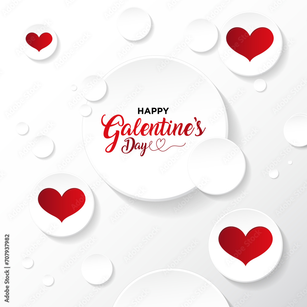 Galentine's Day Greeting Card, White Background, Red Calligraphy. Happy Galentine's Day in Flowing Script, Surrounded by Red Hearts and White Circles, Creating a Timeless Celebration Galentine's Day Greeting Card, White Background, Red Calligraphy. Happy Galentine's Day in Flowing Script, Surrounded by Red Hearts and White Circles, Creating a Timeless Celebration
