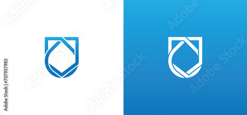 Shield Drop Logo symbol sign icon Concept Element Design. Waterproof, Protection, Plumbing, Droplet, Cleaning  Logotype. Vector illustration template