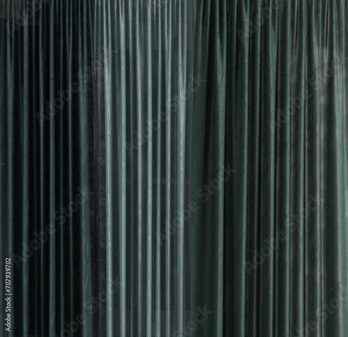 Luxury dark green blue curtains  striped background illustration design texture