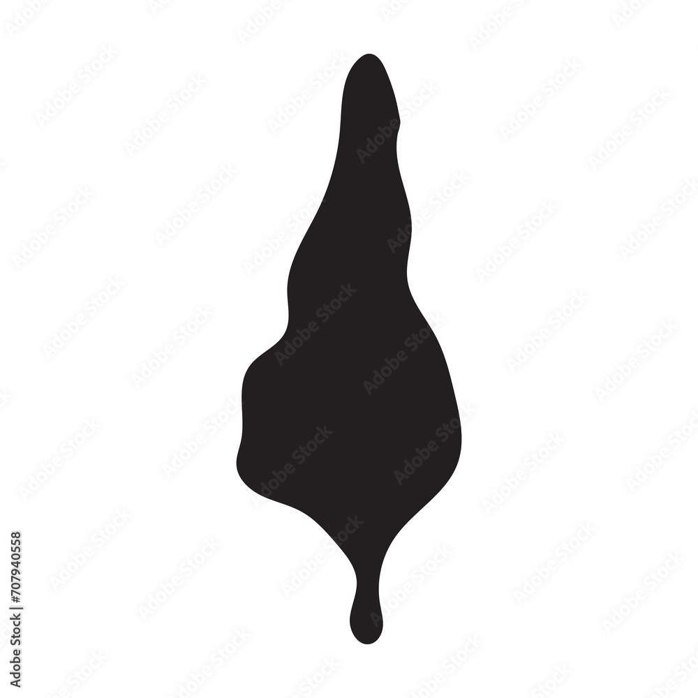 Paint drips black vector. Isolated on a white background design. Paint drips black vector. Isolated on a white background design.