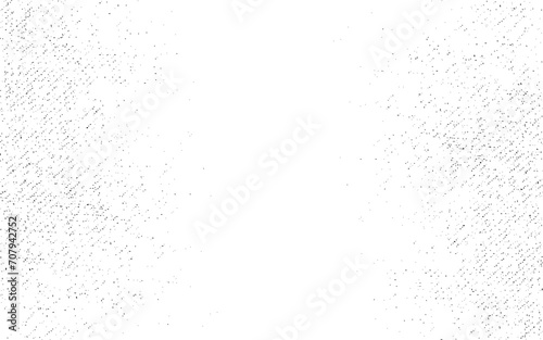 Abstract vector noise. Small particles of debris and dust. Distressed uneven background. Grunge texture overlay with rough and fine grains isolated on white background.