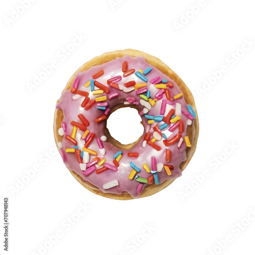 colorful doughnut, donut, isolated, white and transparent background