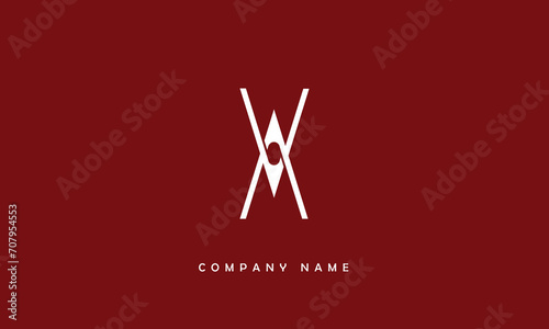 AV, VA, A, V Abstract Letters Logo Monogram