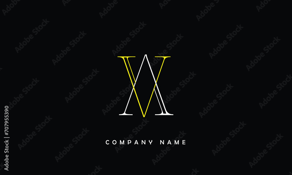 AV, VA, A, V Abstract Letters Logo Monogram AV, VA, A, V Abstract Letters Logo Monogram