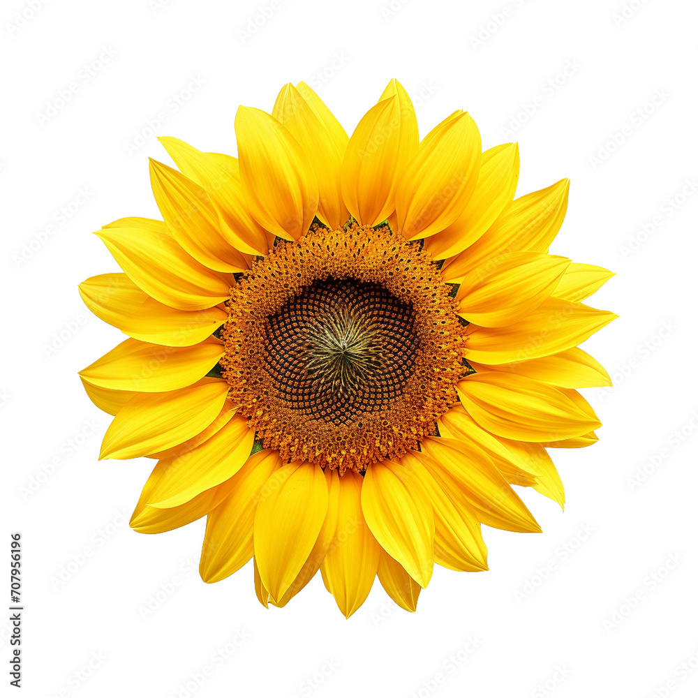 Fototapeta premium sunflower isolated on transparent background