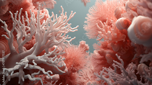 Underwater coral sea