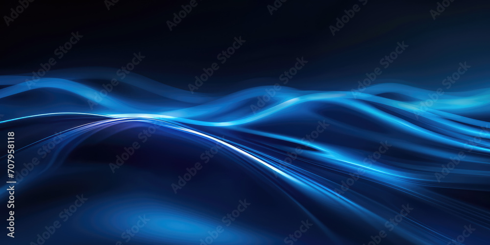 Blue Geometric Shapes and Reflections on dark background. Vibrant 3D geometric waves, minimal presentation background template. Blue Geometric Shapes and Reflections on dark background. Vibrant 3D geometric waves, minimal presentation background template.