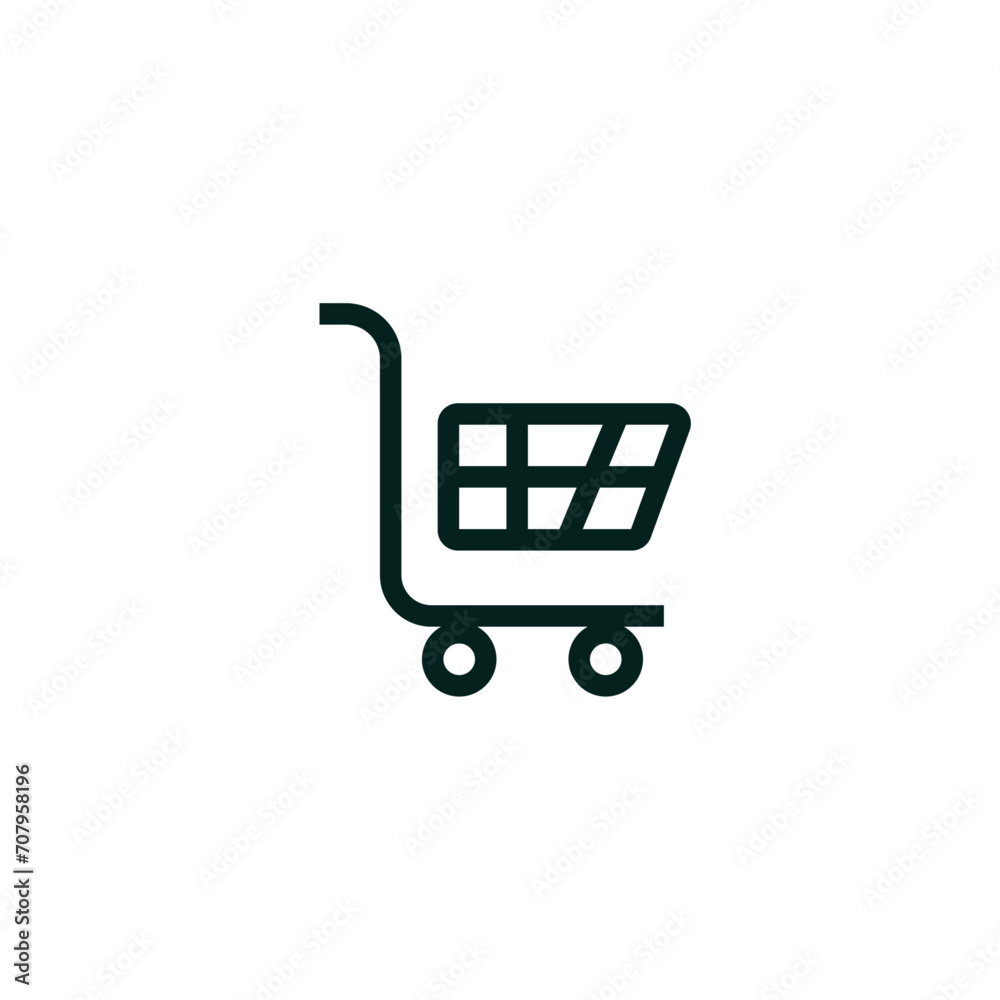cart minimal outline icon on white background 04 cart minimal outline icon on white background 04