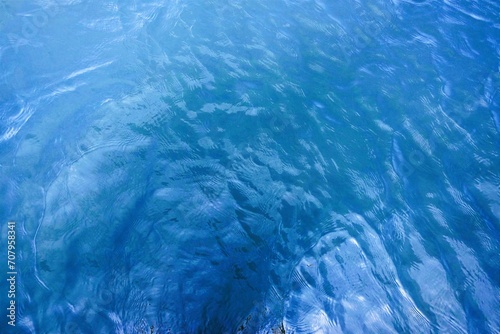 blue water background. blu water surface