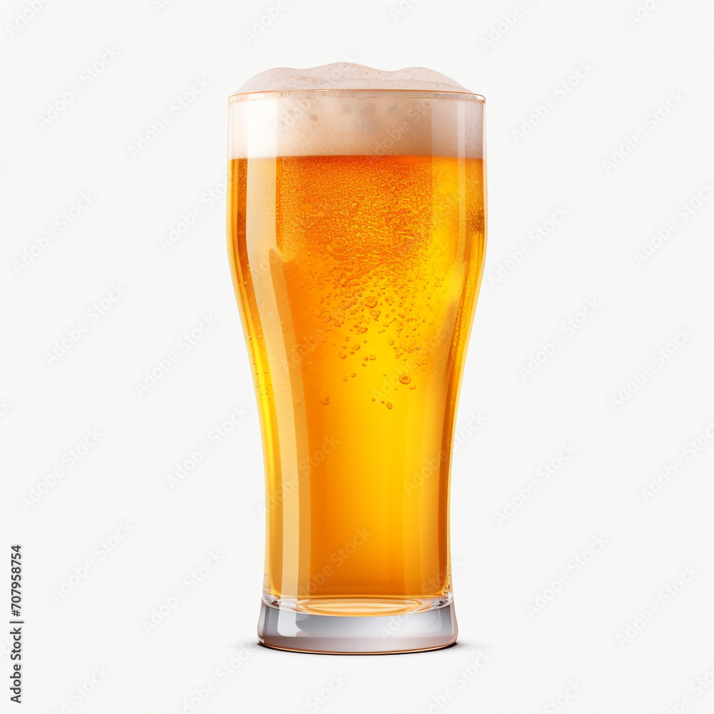 photography of a glass of beer isolated on a transparent background created with Generative Ai photography of a glass of beer isolated on a transparent background created with Generative Ai