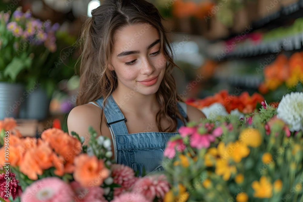 woman with flowers, Woman Florist, Florist’s Joy, Blooming Flower Shop, Art of Floral Arrangement, Rustic Charm woman with flowers, Woman Florist, Florist’s Joy, Blooming Flower Shop, Art of Floral Arrangement, Rustic Charm