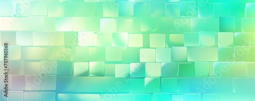 Mint gradient background with hologram effect 