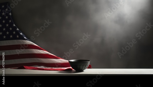 martin luther king day with american flag photo
