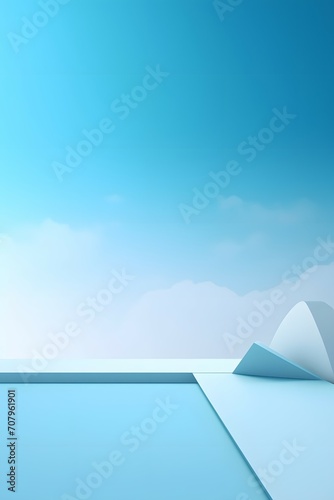 minimalist elegant blue sky tone scandinavian stage background 8k. © king
