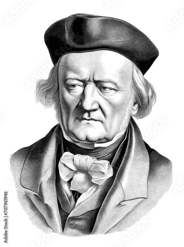 Richard Wagner was a German composer, theatre director, polemicist, and conductor, generative AI	 photo