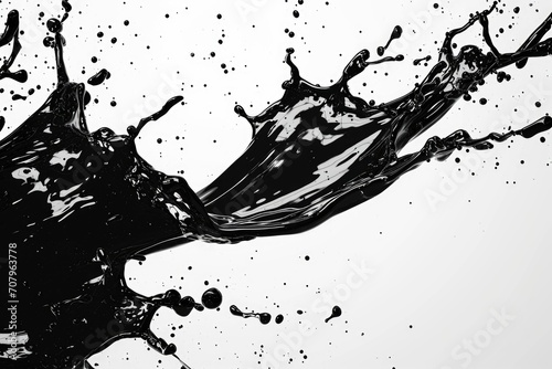 A captivating black and white photo capturing a dynamic splash of water. Perfect for adding a touch of elegance to any design or project