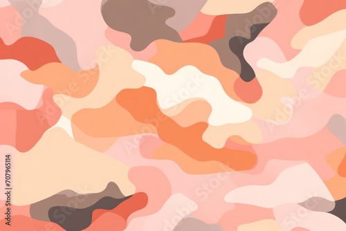 Peach camouflage pattern design poster background © GalleryGlider