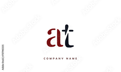 AT, TA, A, T Abstract Letter Logo Monogram © grafic.ustani