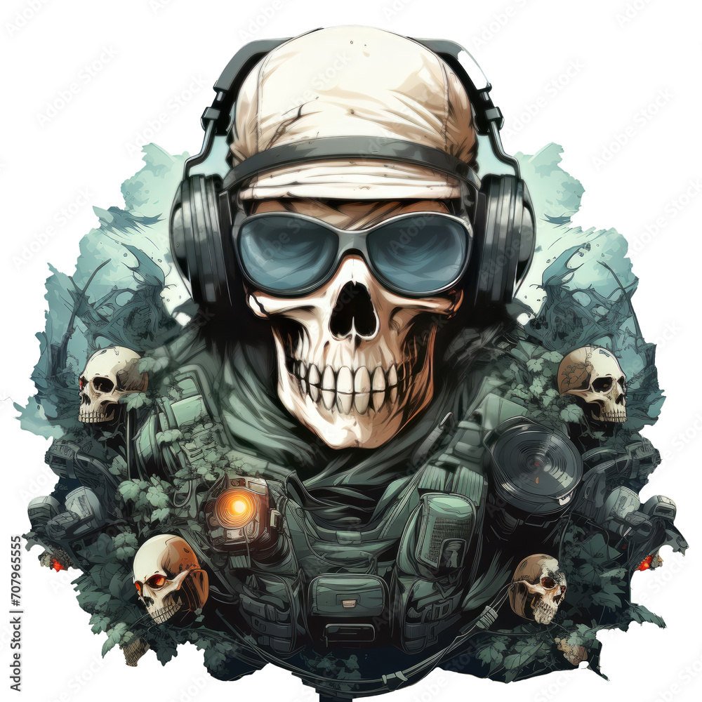 skull wearing night vision tactical helmet, suitable for t shirt, badge, logo design vintage skull. skull wearing night vision tactical helmet, suitable for t shirt, badge, logo design vintage skull.