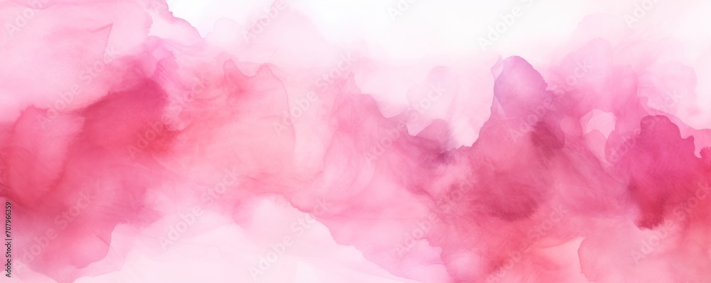 Pink abstract watercolor background - obrazy, fototapety, plakaty 
