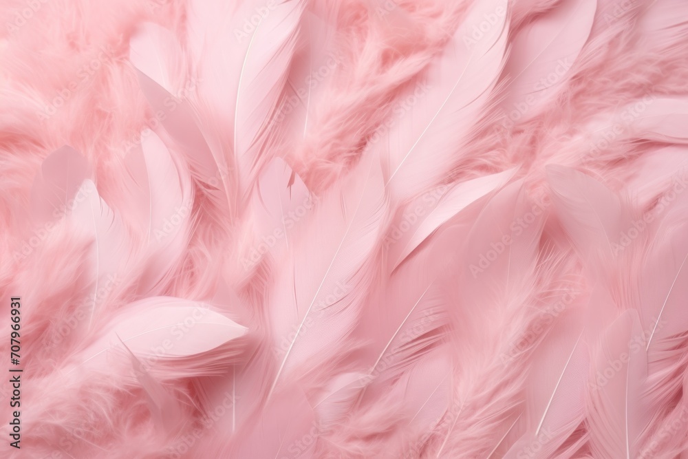 Pink pastel feather abstract background texture 