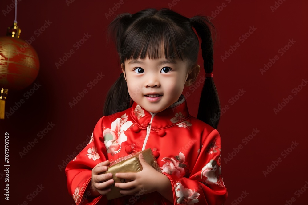 chinese kids holding red money packet celebrating chinese new year chinese kids holding red money packet celebrating chinese new year