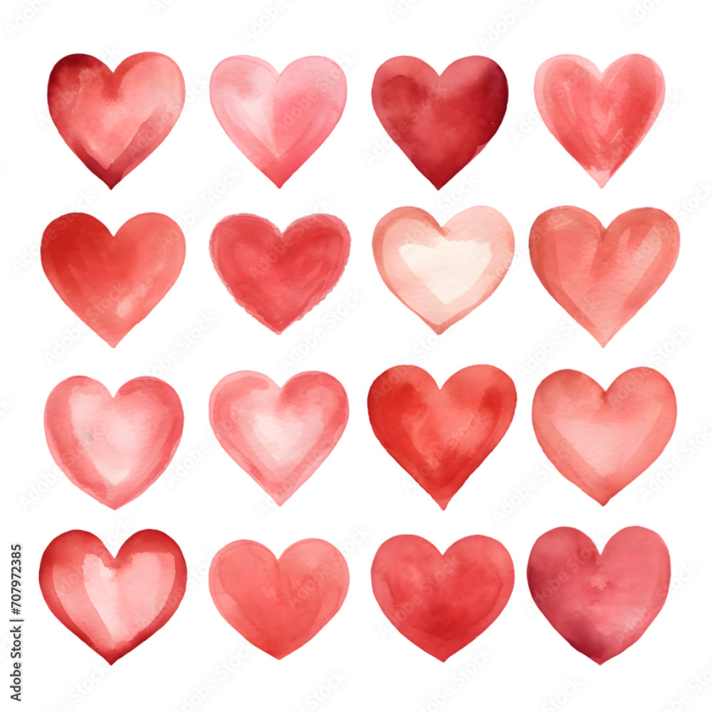 Hand-drawn painted red heart collection, elements for design isolated on transparent background. Valentine's day. For holiday, postcard, poster
Hand-drawn painted red heart collection, elements for design isolated on transparent background. Valentine's day. For holiday, postcard, poster
