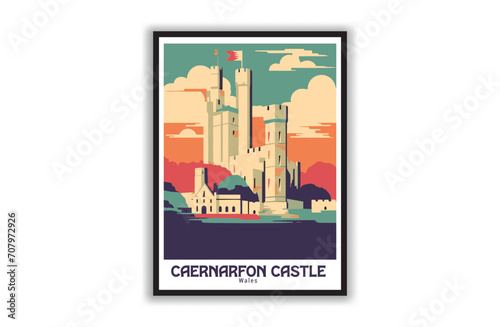 . Vintage Travel Posters. Vector art. Famous Tourist Destinations Posters Art Prints Wall Art and Print Set Abstract Travel for Hikers Campers Living Room Decor