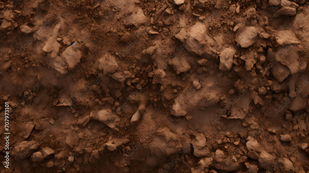 soil texture closeup, ground surface as background, natural pattern
