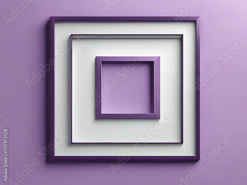 lila Rahmen an violetter Wand