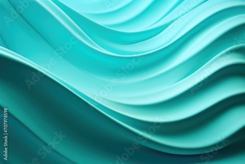 Turquoise background image for design or product presentation, with a play of light and shadow