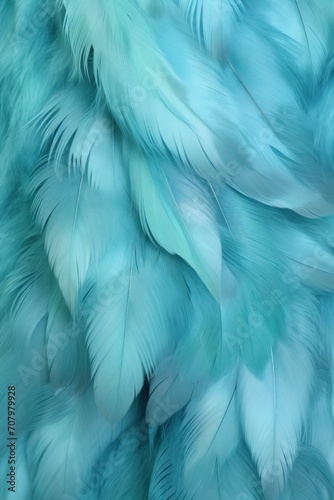 Turquoise pastel feather abstract background texture