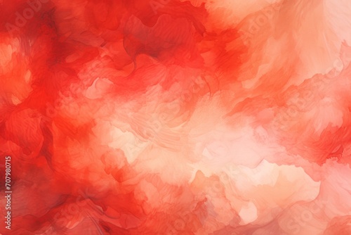 Vermilion abstract watercolor background