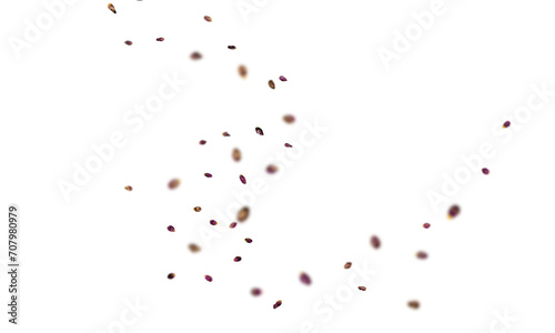 isolated red paint splashes floating on frame png overly on white background