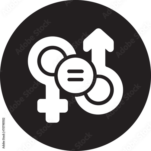 gender equality gradient icon