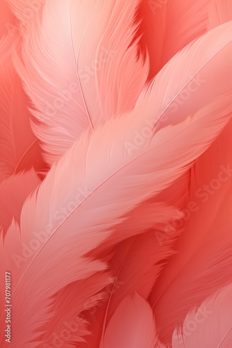 Vermilion pastel feather abstract background texture