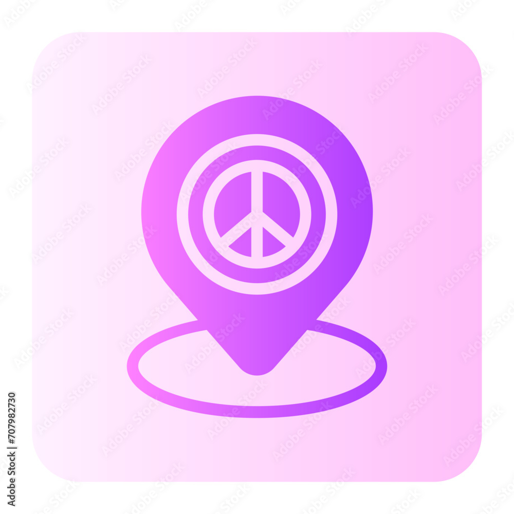peace gradient icon peace gradient icon