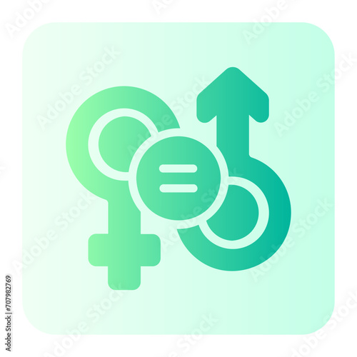 gender equality gradient icon