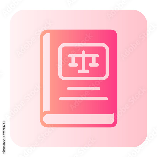 law book gradient icon
