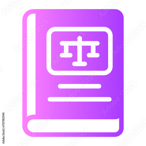 law book gradient icon