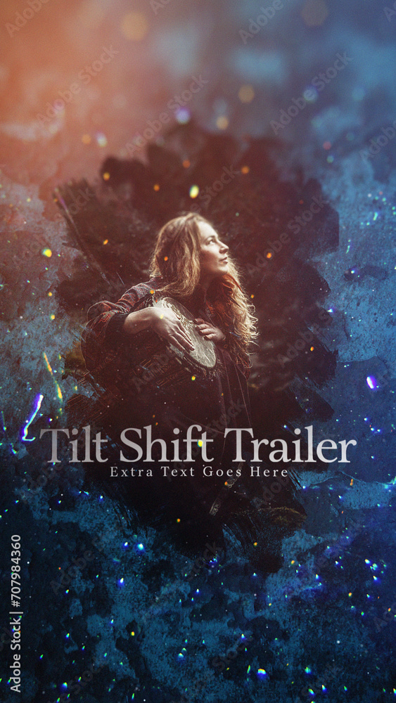 Tilt Shift Trailer Stock Template Adobe Stock