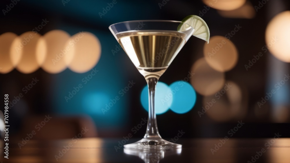 martini glass ai generated